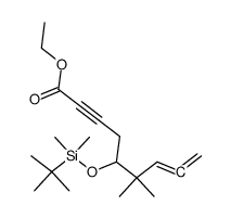 5-(tert-Butyl-dimethyl-silanyloxy)-6,6-dimethyl-nona-7,8-dien-2-ynoic acid ethyl ester Structure