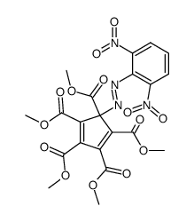 5-(2,6-dinitrophenylazo)-1,2,3,4,5,-pentamethoxycarbonylcyclopentadiene Structure