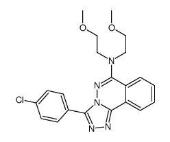 3-(4-chlorophenyl)-N,N-bis(2-methoxyethyl)-[1,2,4]triazolo[3,4-a]phthalazin-6-amine结构式