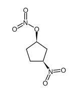 cis-1-nitrato-3-nitrocyclopentane结构式