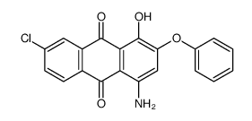 4-amino-7-chloro-1-hydroxy-2-phenoxyanthracene-9,10-dione Structure