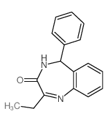 3H-1,4-Benzodiazepin-3-one,2-ethyl-4,5-dihydro-5-phenyl- Structure