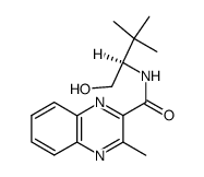 3-Methyl-quinoxaline-2-carboxylic acid ((R)-1-hydroxymethyl-2,2-dimethyl-propyl)-amide结构式