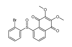 5-(2-bromophenyl)sulfinyl-2,3-dimethoxynaphthalene-1,4-dione Structure