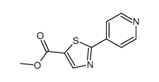 2-(吡啶-4-基)噻唑-5-羧酸甲酯结构式