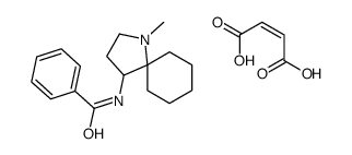 but-2-enedioic acid,N-(1-methyl-1-azaspiro[4.5]decan-4-yl)benzamide结构式