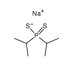 sodium diisopropylphosphinodithioate Structure