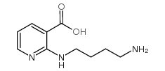 2-(4-aminobutylamino)pyridine-3-carboxylic acid structure