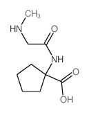 Cyclopentanecarboxylicacid, 1-[[2-(methylamino)acetyl]amino]- picture