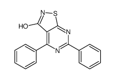 4,6-diphenyl-[1,2]thiazolo[5,4-d]pyrimidin-3-one结构式