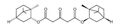 (-)-[bis-(1R)-(-)-isobornyl] 1,3-acetonedicarboxylate结构式