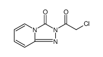 1,2,4-Triazolo[4,3-a]pyridin-3(2H)-one, 2-(2-chloroacetyl) structure