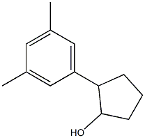 2-(3,5-dimethylphenyl)cyclopentan-1-ol结构式