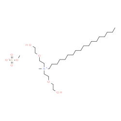 bis[2-(2-hydroxyethoxy)ethyl]methyl(octadecyl)ammonium methyl sulphate picture