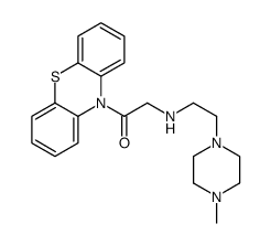 2-[2-(4-methylpiperazin-1-yl)ethylamino]-1-phenothiazin-10-ylethanone结构式