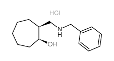 顺-2-苄基氨基-1-环庚醇盐酸盐结构式