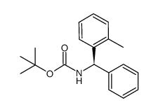 (R)-N-tert-butyloxycarbonyl-α-(2-methylphenyl)benzylamine结构式