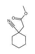 methyl (1-cyano-cyclohexyl)acetate结构式