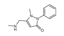 1-methyl-5-methylaminomethyl-2-phenyl-1,2-dihydro-pyrazol-3-one Structure