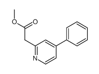 methyl 2-(4-phenylpyridin-2-yl)acetate结构式