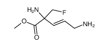 methyl 2-fluoromethyl-2,5-diamino-3-(E)-penten-1-oate Structure