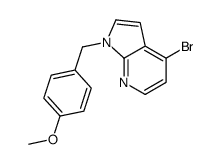 4-Bromo-1-(4-methoxybenzyl)-1H-pyrrolo[2,3-b]pyridine结构式