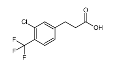 3-(3-chloro-4-(trifluoromethyl)phenyl)propanoic acid Structure