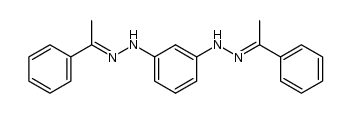 1,3-bis-(1-phenyl-ethylidenehydrazino)-benzene Structure