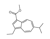 3-Ethyl-6-(1-methylethyl)-1-azulenecarboxylic acid methyl ester structure