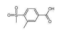 3-Methyl-4-(methylsulfonyl)benzoic Acid Structure