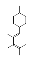 1-methyl-4-[(1E)-2,3,4-trimethylpenta-1,3-dienyl]cyclohexane Structure