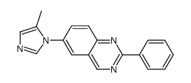 [6-(5-methyl-1H-imidazol-1-yl)-2-phenyl]quinazoline Structure