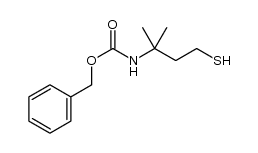 benzyl 4-mercapto-2-methylbutan-2-ylcarbamate Structure