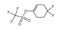 4,4-difluorocyclohex-1-enyl trifluoromethanesulfonate结构式