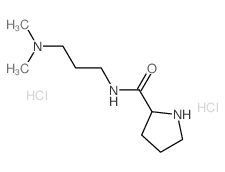 N-[3-(Dimethylamino)propyl]-2-pyrrolidinecarboxamide dihydrochloride结构式