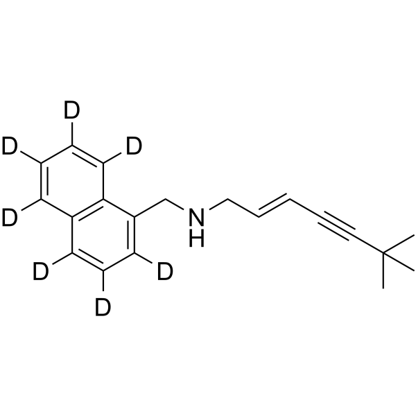 N-Desmethyl Terbinafine-d7 Structure