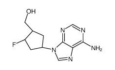 2',3'-dideoxy-3'-fluoroaristeromycin结构式