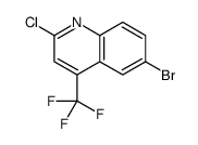 6-Bromo-2-chloro-4-(trifluoromethyl)quinoline Structure