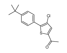 1-[5-(4-tert-butylphenyl)-4-chlorothiophen-2-yl]ethanone Structure