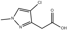 2-(4-chloro-1-methyl-pyrazol-3-yl)acetic acid Structure