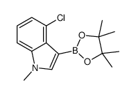 4-chloro-1-methyl-3-(4,4,5,5-tetramethyl-1,3,2-dioxaborolan-2-yl)indole Structure