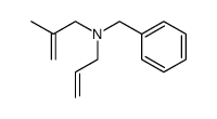 1-(N-allyl-N-benzylamino)-2-methyl-2-propene结构式