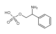 2-ammonio-2-phenylethyl sulfate Structure