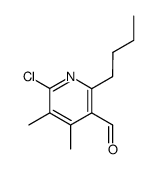 2-butyl-6-chloro-4,5-dimethyl-3-pyridinecarbaldehyde picture