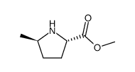 L-Proline, 5-methyl-, methyl ester, trans- (9CI) Structure