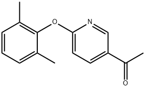 2-(2,6-二甲苯氧基)-4-乙酰基吡啶结构式