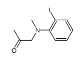 1-((2-iodophenyl)(methyl)amino)propan-2-one结构式