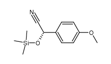 (S)-2-(4-methoxyphenyl)-2-(trimethylsilyloxy)acetonitrile结构式