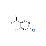 2-Chloro-5-(difluoromethyl)-4-fluoropyridine Structure