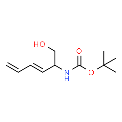 Carbamic acid, [1-(hydroxymethyl)-2,4-pentadienyl]-, 1,1-dimethylethyl ester, Structure